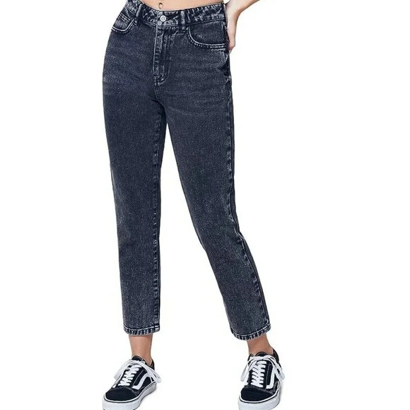 PacSun 90s Throwback High Waisted Dark Washed Mom  Denim Jeans - Picture 3 of 14